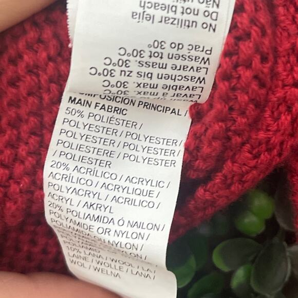 Gocco, Toddler Crop Sweater, Red size 2-3 - Picture 5 of 6